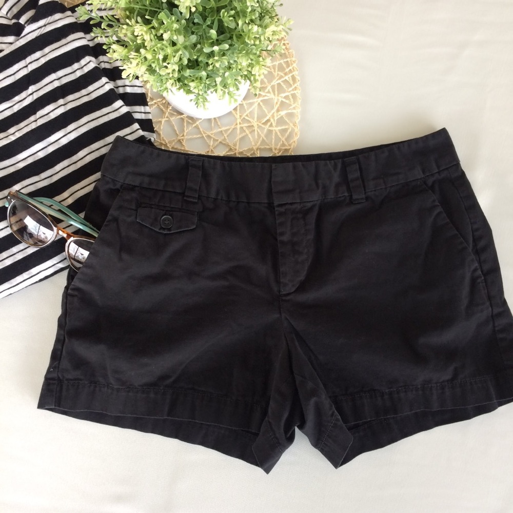 LOFT Black Chino Shorts